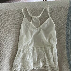 SHEIN White Eyelet Lace Camisole